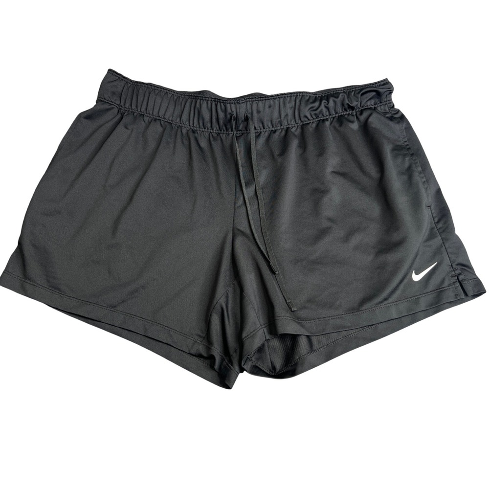 Nike Dri-FIT Womens Black Athletic Running Shorts DA0319-013 Size L